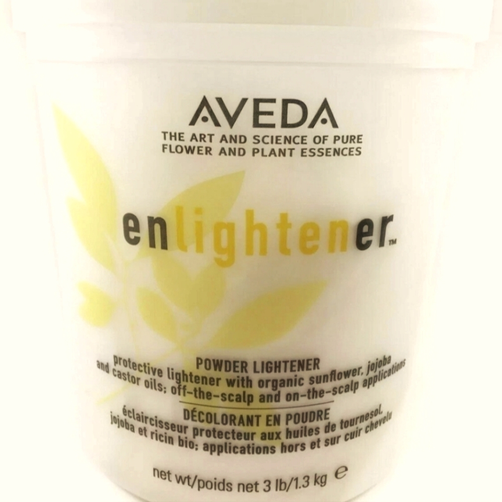 AVEDA Enlightener Powder Lightener with Cream and Yellow Hues